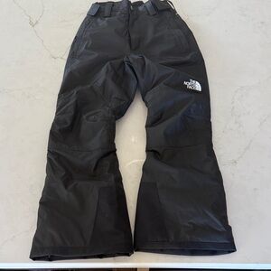 The North Face kids black snow pants
